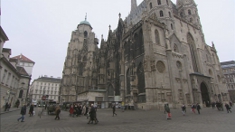 歩き　シュテファン教会前